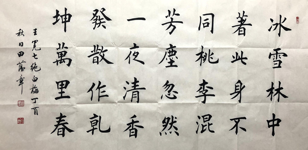 田蕴章tyz 书法的作品信息